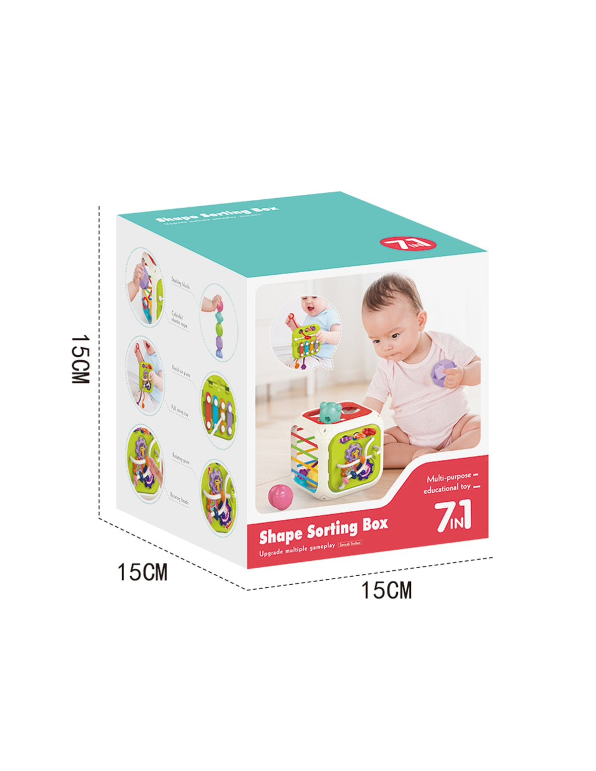 Multifunctional Manual Sensory Cube for Children Brand NORIMPEX