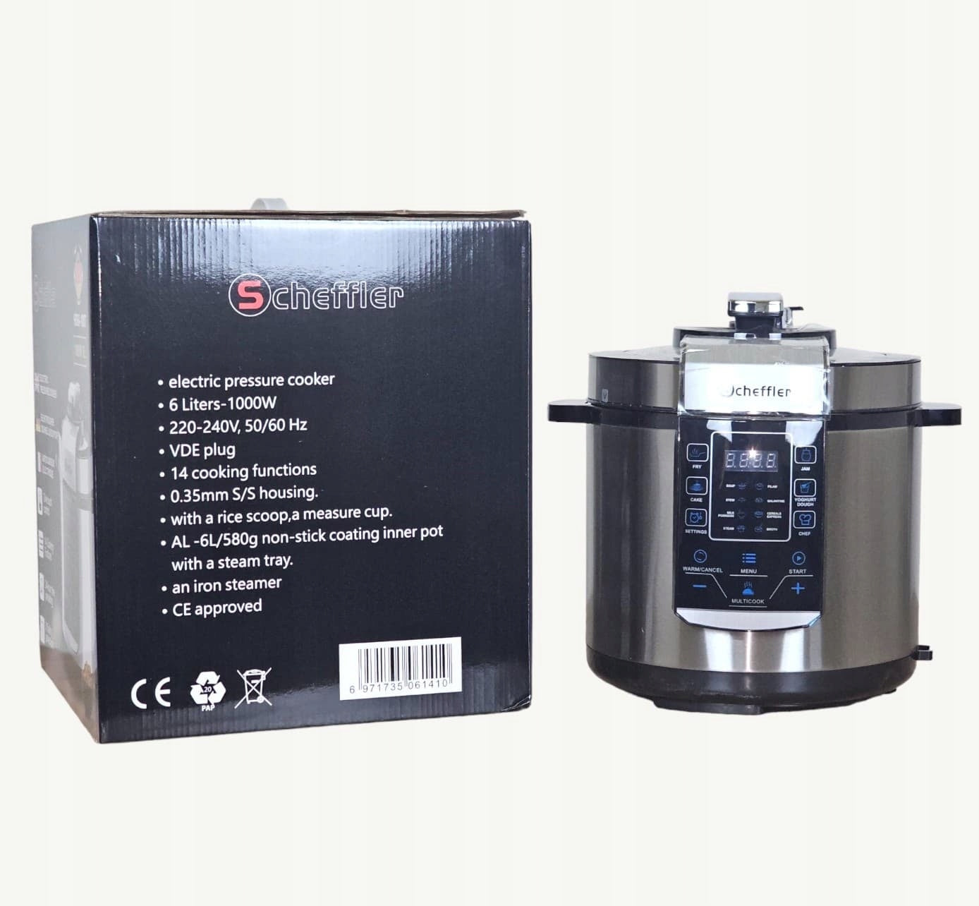 Multifunctional Multicooker 6L 1000W Packaging status original
