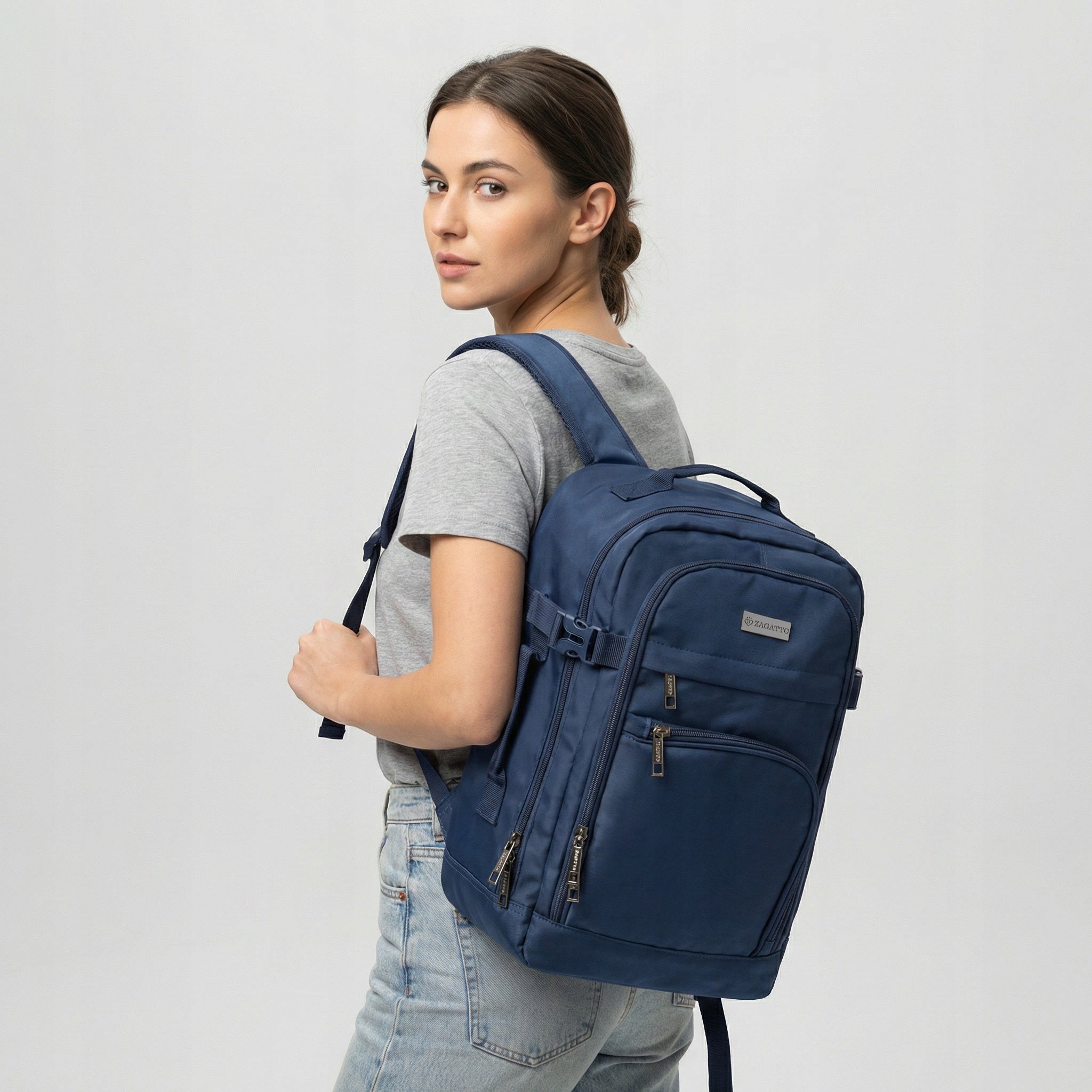 Multifunctional backpack for aircraft RYANAIR 40x30x20 tourist ZAGATTO Packaging status original