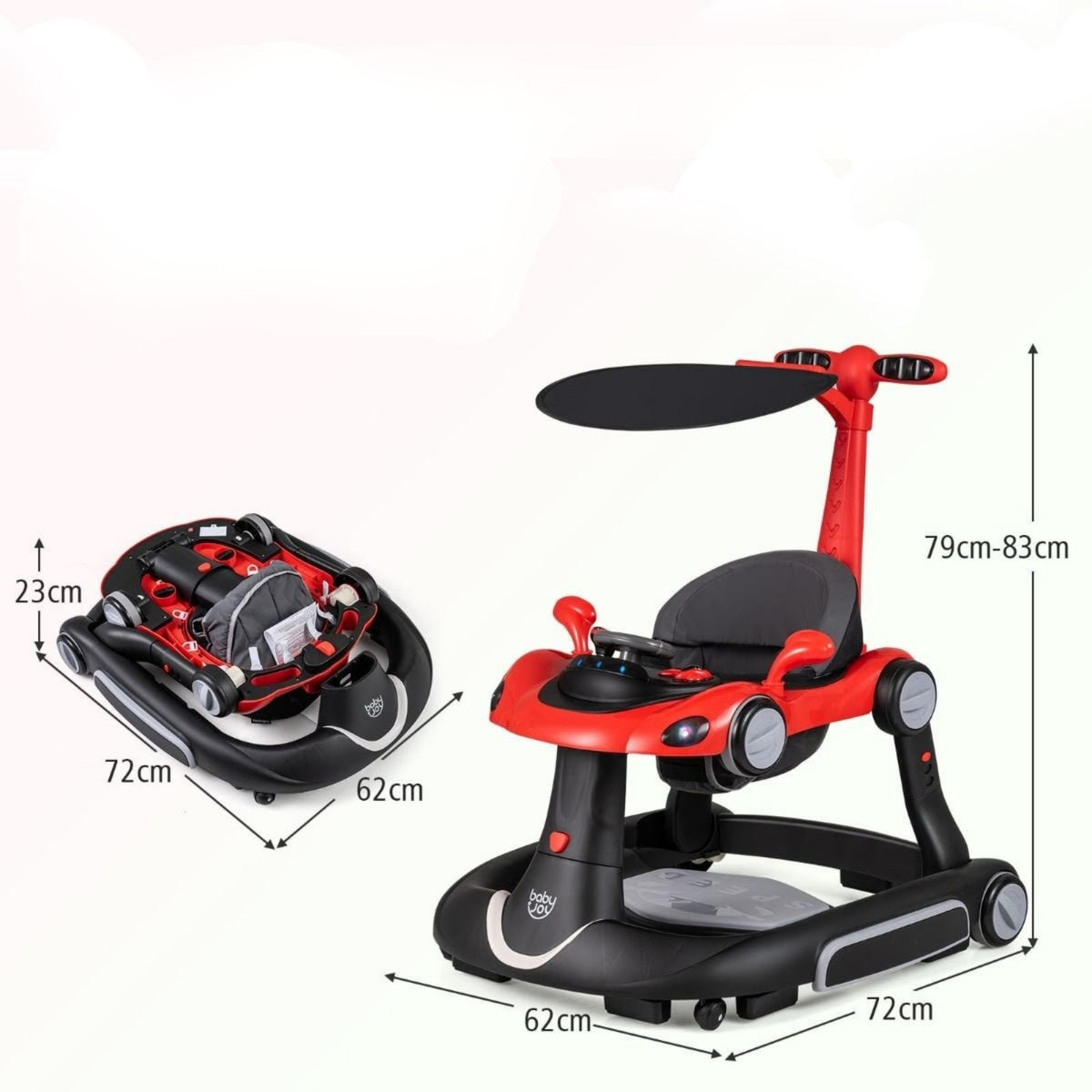 Multifunctional children's walker with height adjustment up to 12kg Manufacturer code BC10310BR