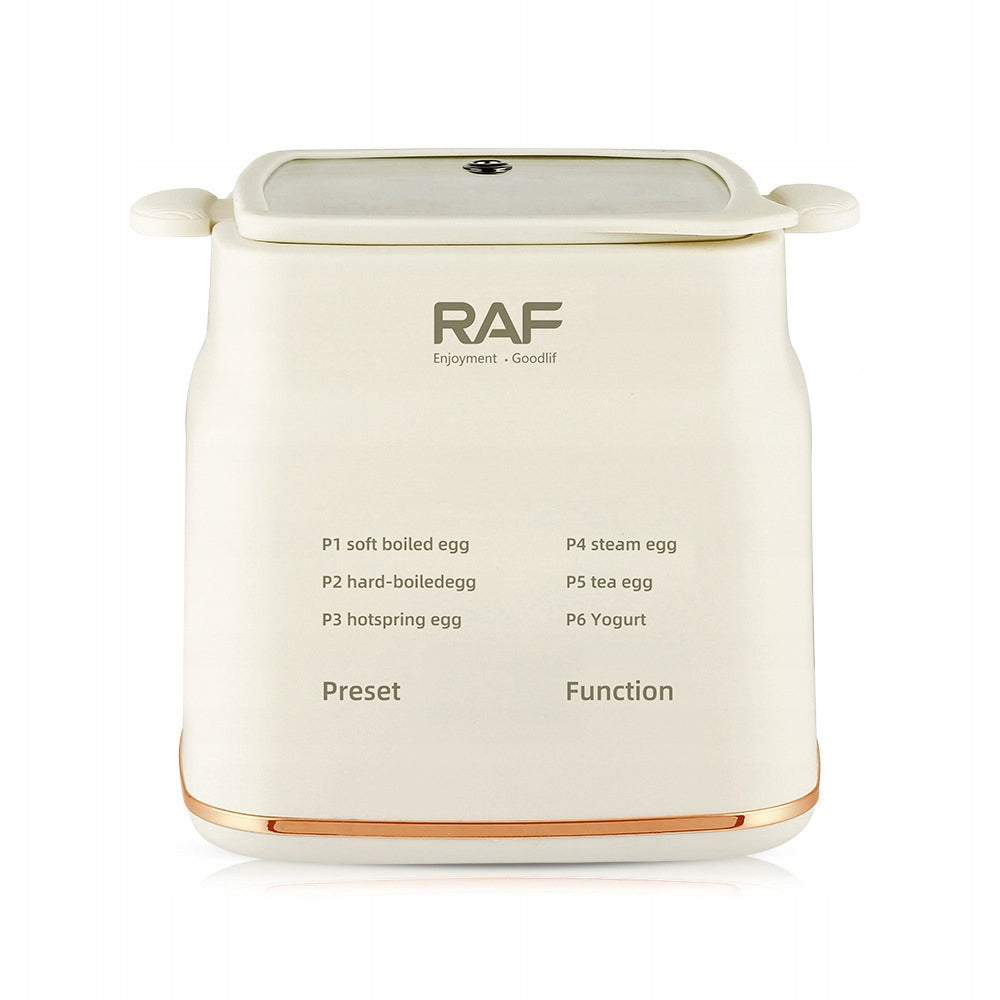Multifunctional egg steamer with automatic shut-off Dominant color beige/brown
