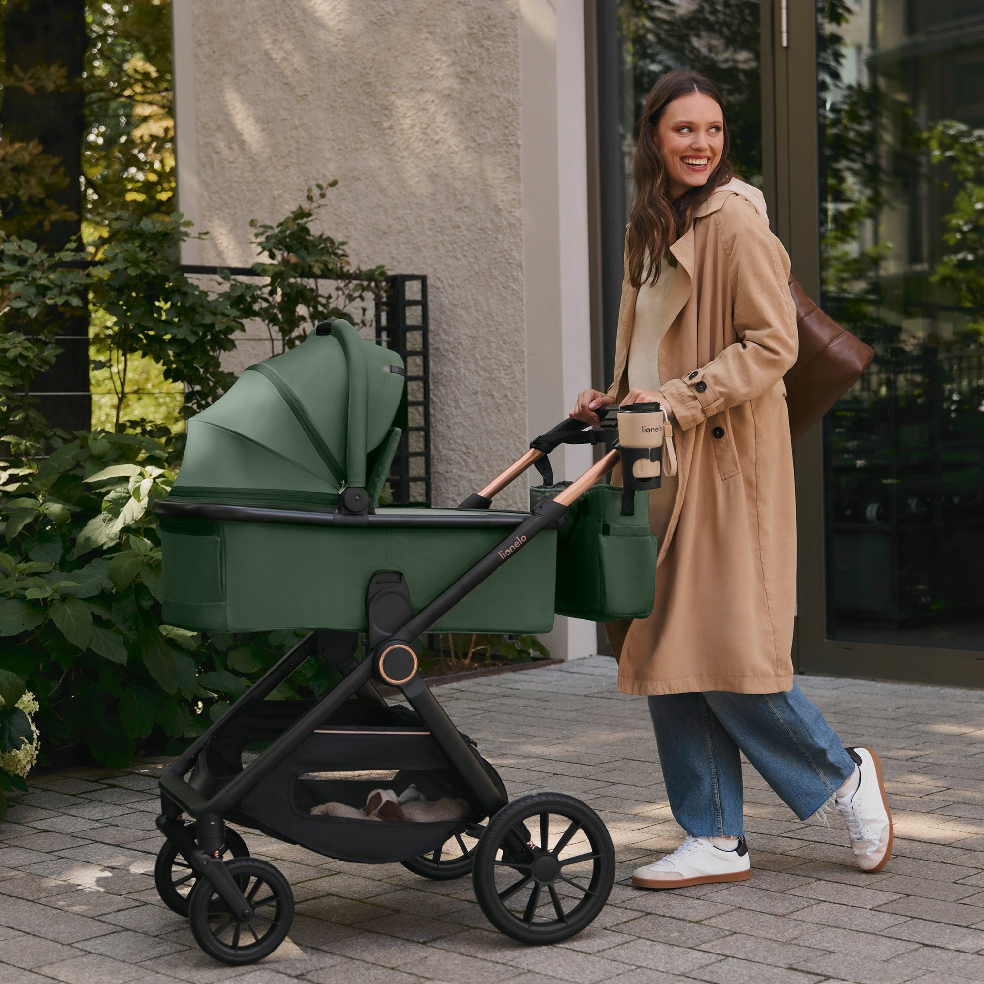 Multifunctional stroller 3in1 Stroller Gondola Seat Carrier Lionelo LAYLA Manufacturer code LO-LAYLA 3IN1 BEIGE TAUPE