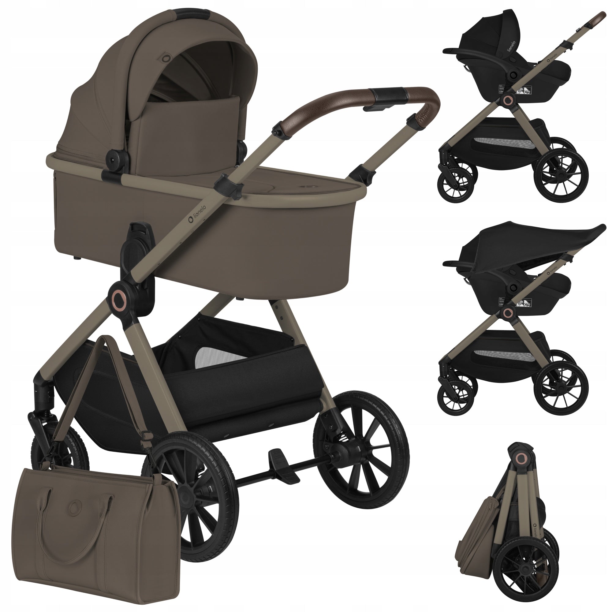 Multifunctional stroller 3in1 Stroller Gondola Seat Carrier Lionelo LAYLA Packaging status original