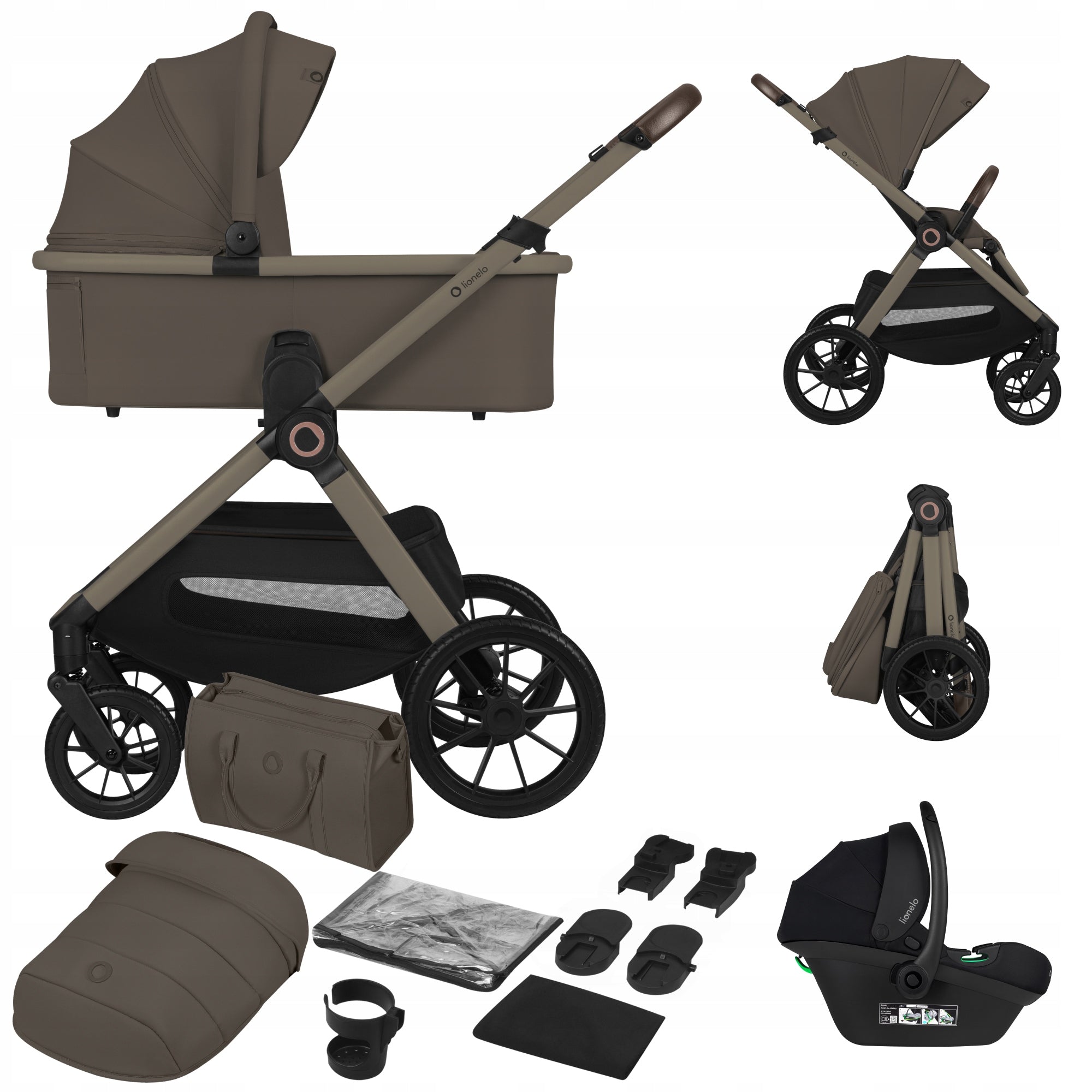 Multifunctional stroller 3in1 Stroller Gondola Seat Carrier Lionelo LAYLA