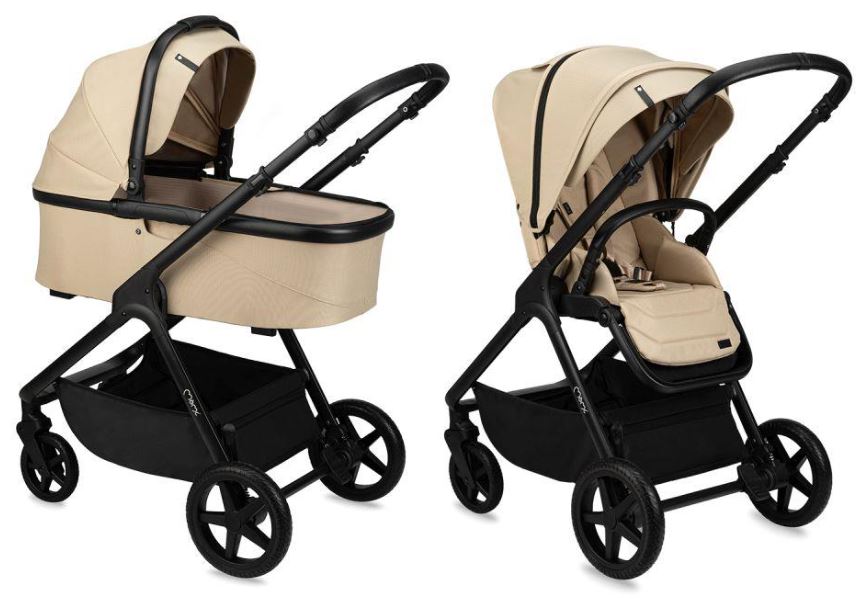 Multifunctional trolley 2in1 MoMi Giselle brown-beige with accessories