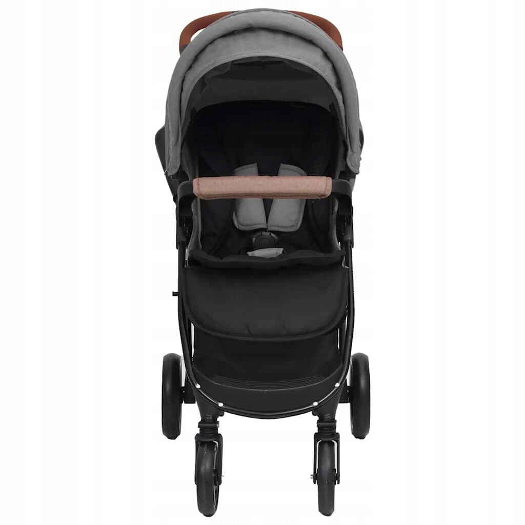 Multifunctional trolley 2in1 vidaXL gondola stroller steel frame light grey Manufacturer code 10371