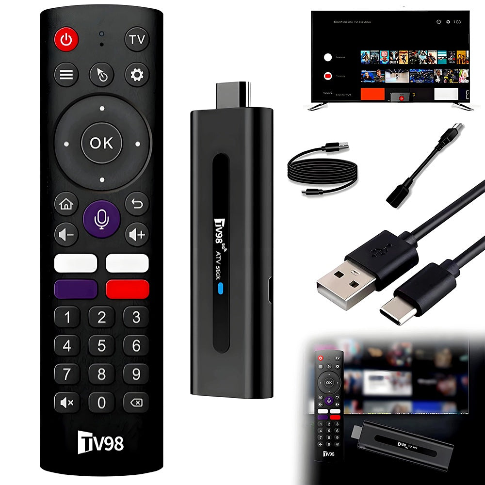 Multimedia Player Android 14 Smart TV Stick Box WiFi 2/16