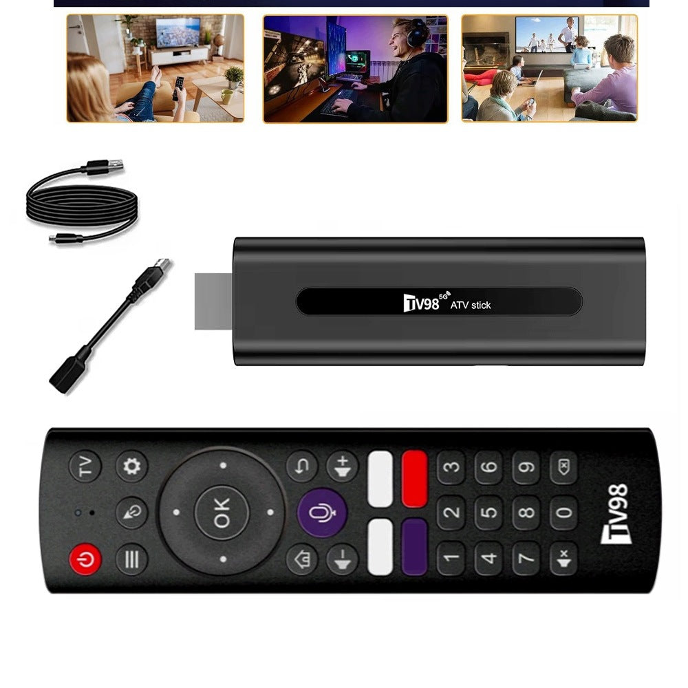 Multimedia Player Android 14 Smart TV Stick Box WiFi