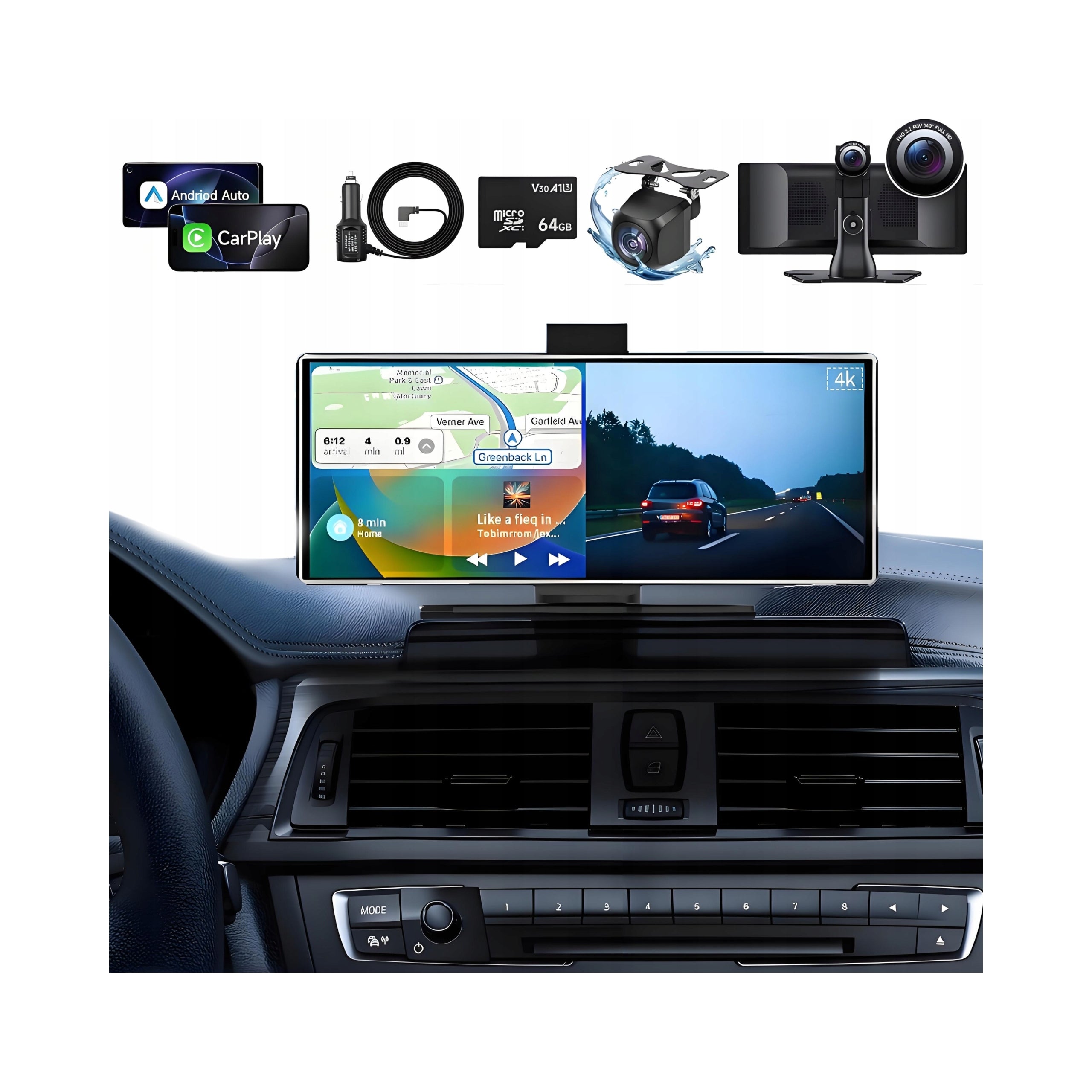 Multimedia Station Radio Android Auto Carplay Monitor 11,26" 2 Cameras DVR Manufacturer code monitor 11,26" 2 Kamery DVR