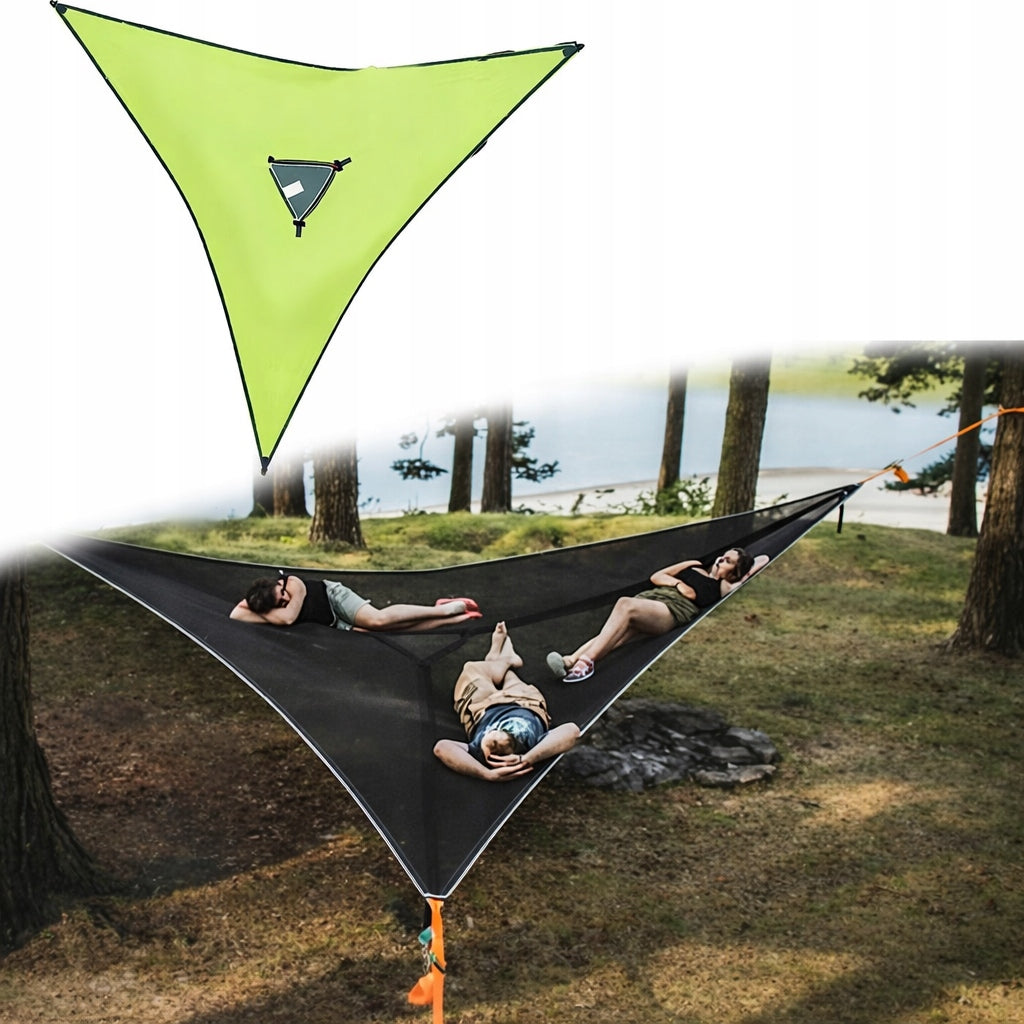 Multiplayer LARGE triangular hammock camping trekking garden Manufacturer code r-55