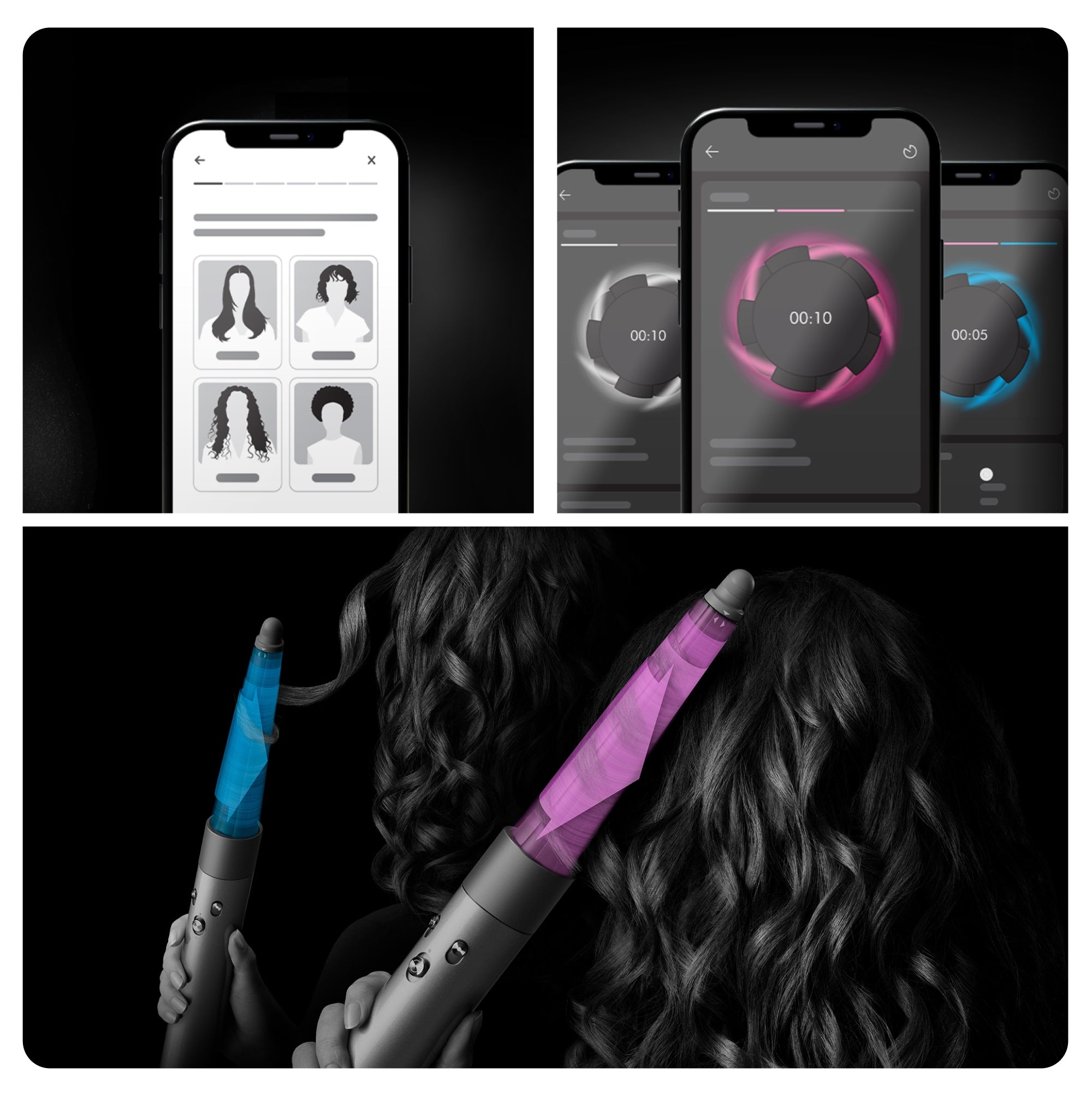 Multistyler Curler-Dryer Dyson Airwrap i.d. Curly+Coily Patina/Topaz Brand Dyson