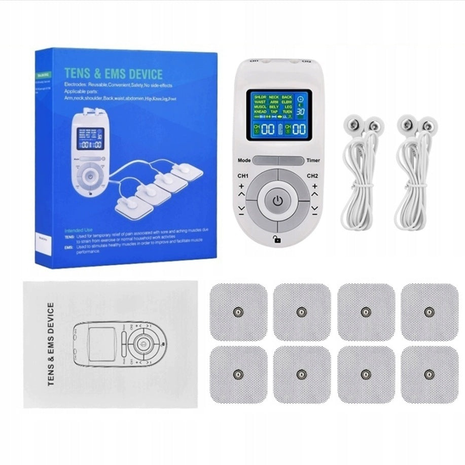 Muscle Electrostimulator TENS EMS MASSAGE Dual Channel Output 12 Programs Product weight with unit packaging 0.21 kg