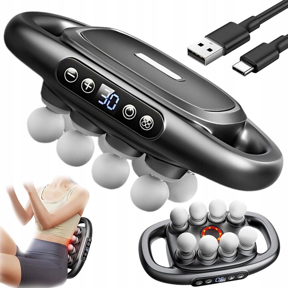 Muscle Massager 8 Tips 30 Levels Quiet and Lightweight For Athletes