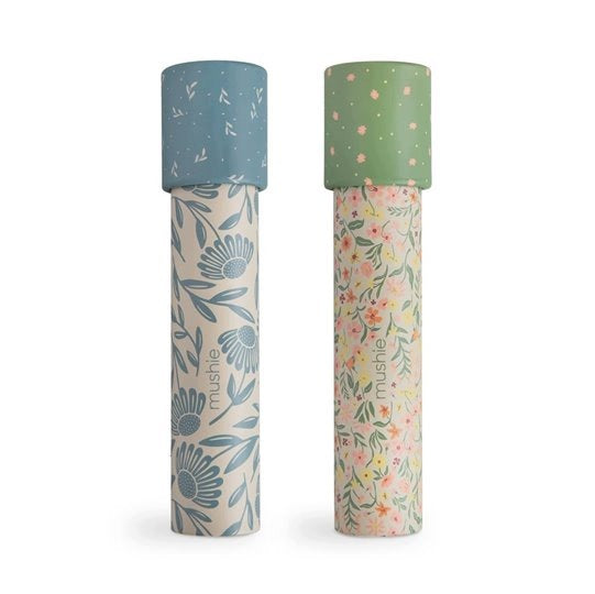 Mushie Kaleidoscope 2 Pack Pastel Blooms / Blue Flowers