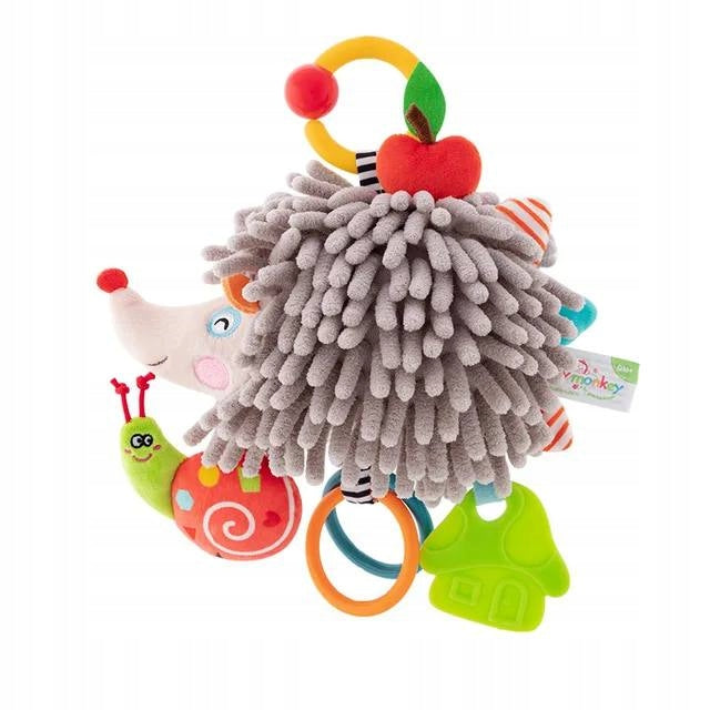 Music Box Sensory Hedgehog Plush Toy for Babies 0+