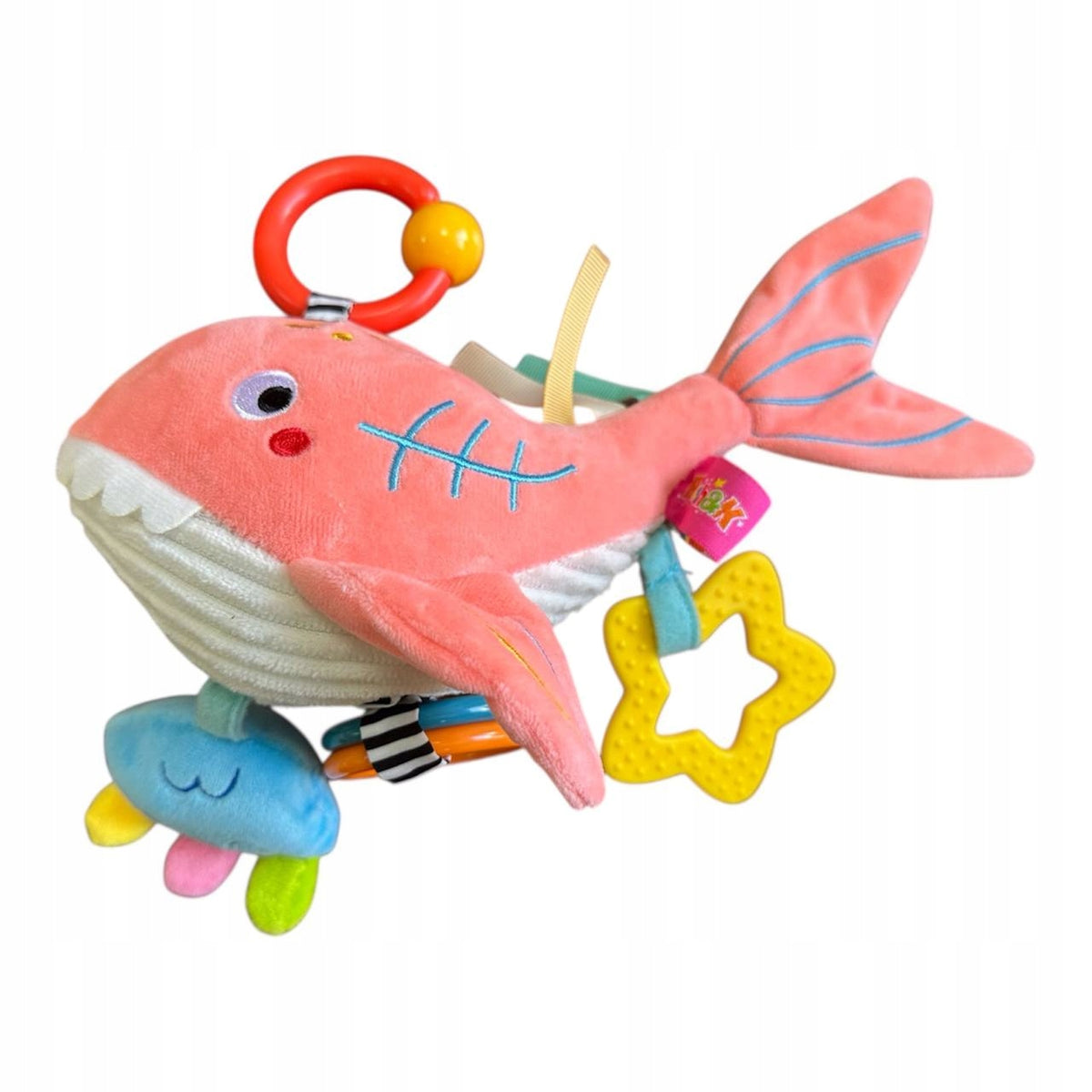 Music Box on String Whale Sensory Toy for Stroller 0+