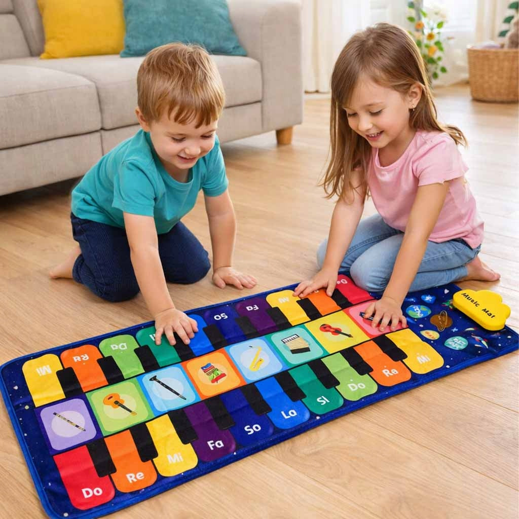 Music Mat Interactive Dance Piano Recording Keyboard Game Kids Packaging status original
