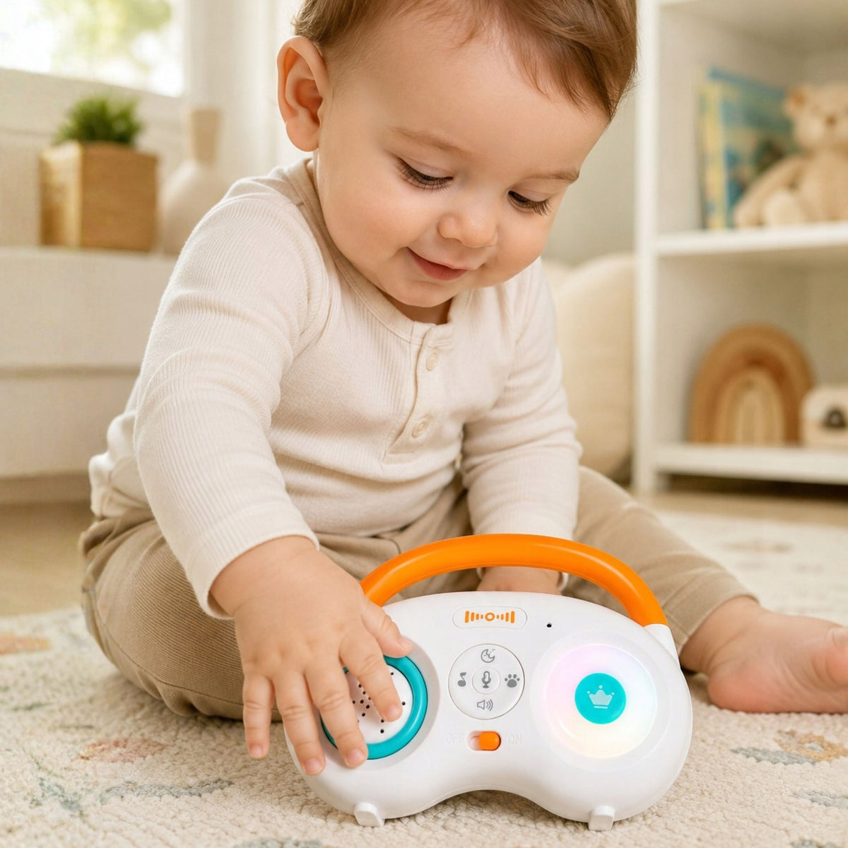 Music Player Interactive Voice Recorder Lullabies Noise WOOPIE BABY Kid's age 18＋ months