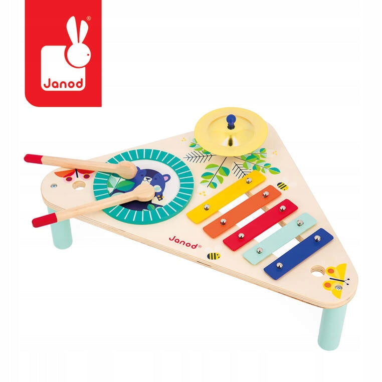 Music Table Children Xylophone Drum Plate Gioia Janod Color multicolor