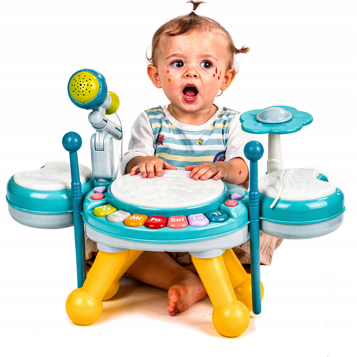 Musical Crab Piano Drum Microphone and Rattle Sensory Toy