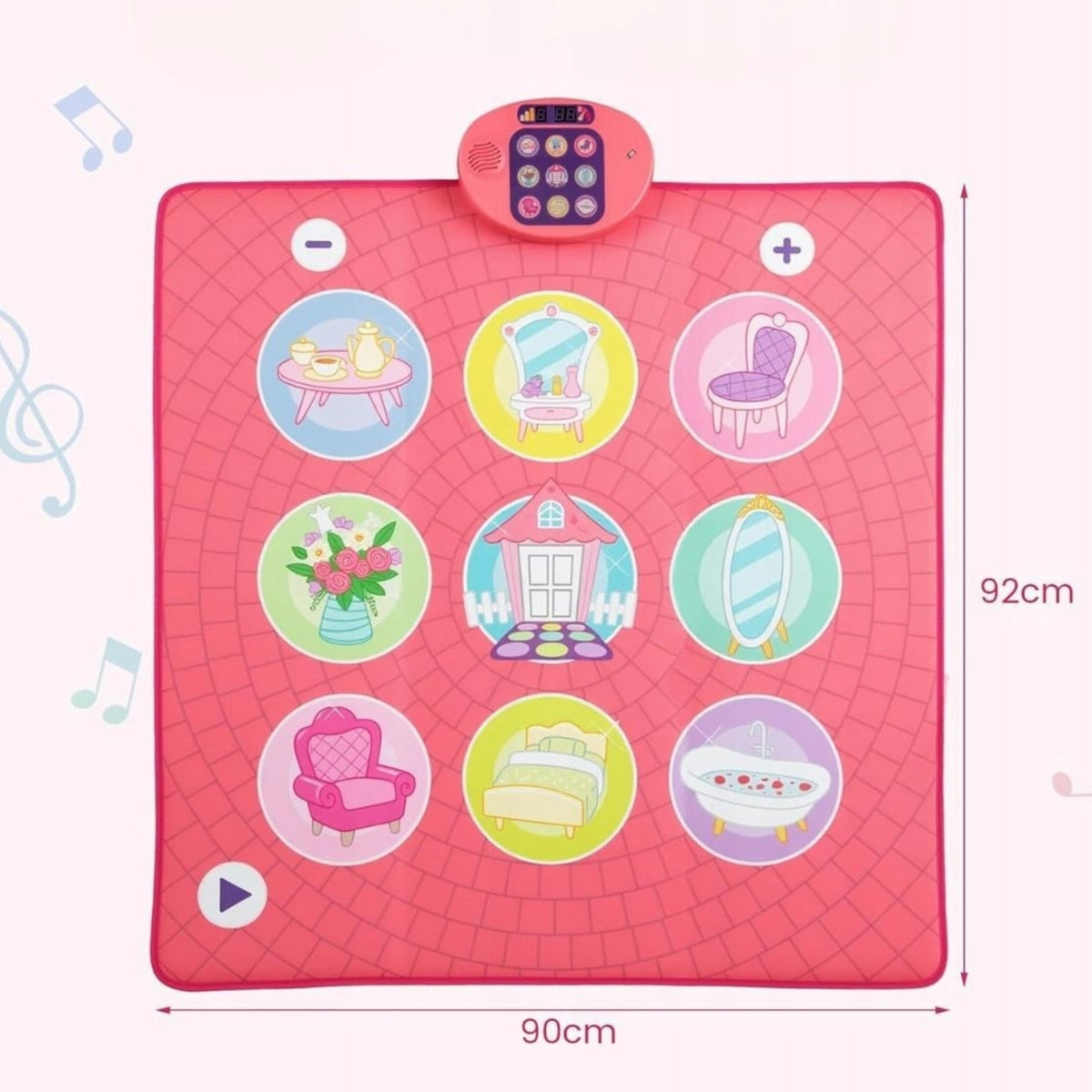 Musical dance mat for children, 92 x 90 cm Brand Costway