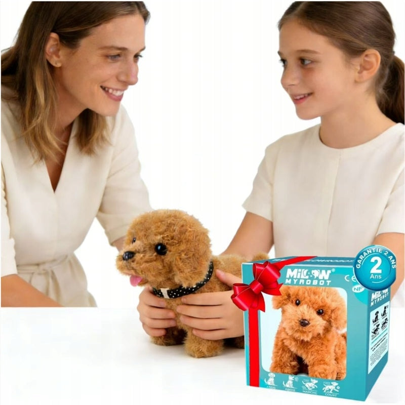 My realistic robot puppy-short plush electric puppy Packaging status original