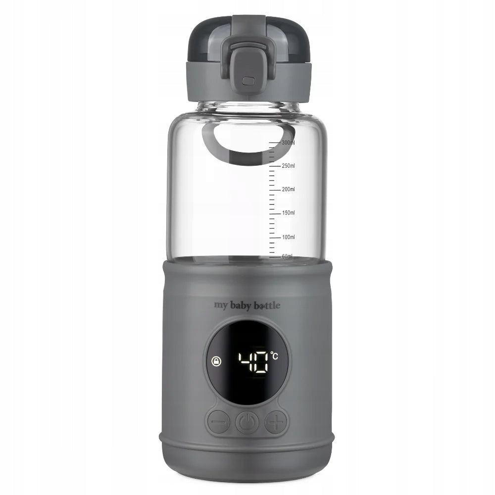 MyBabyBottle Pro Portable Baby Water and Milk Heater - Grey
