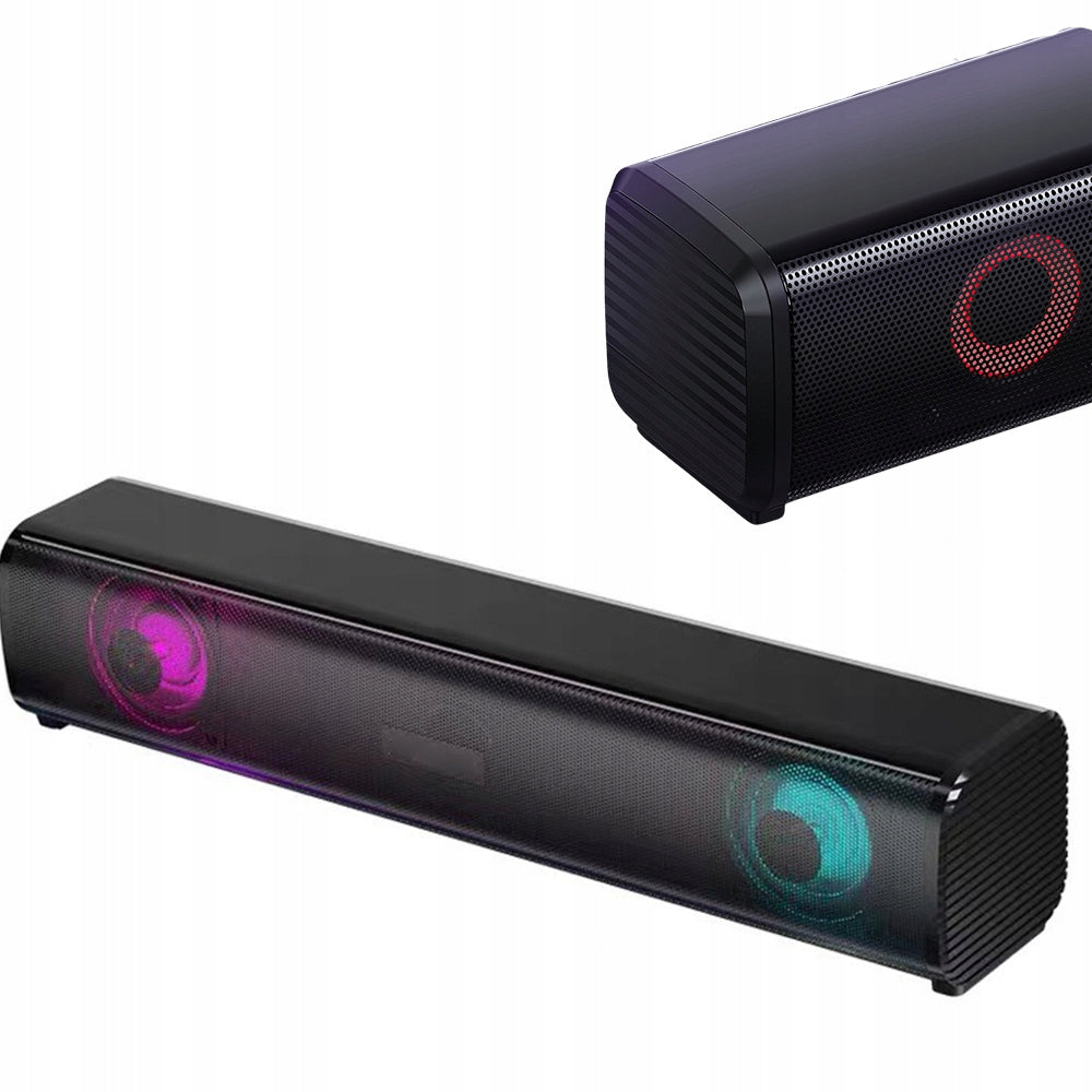 N170 WIRED SOUNDBAR FOR COMPUTER BACKLIT BLACK SPEAKER Packaging status original