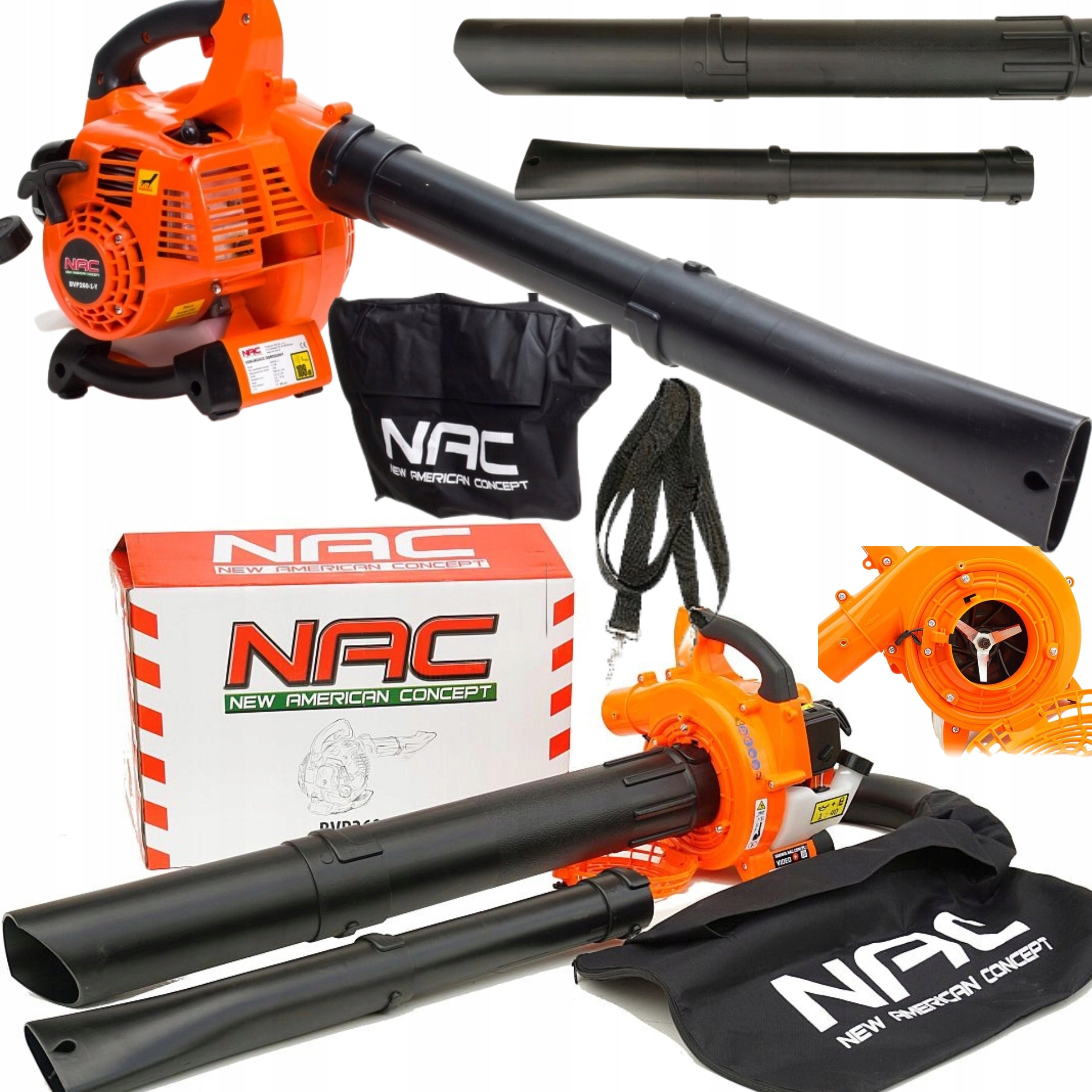 NAC COMBUSTION BLOWER LEAF VACUUM CLEANER WITH 3in1 SHREDDER Brand NAC