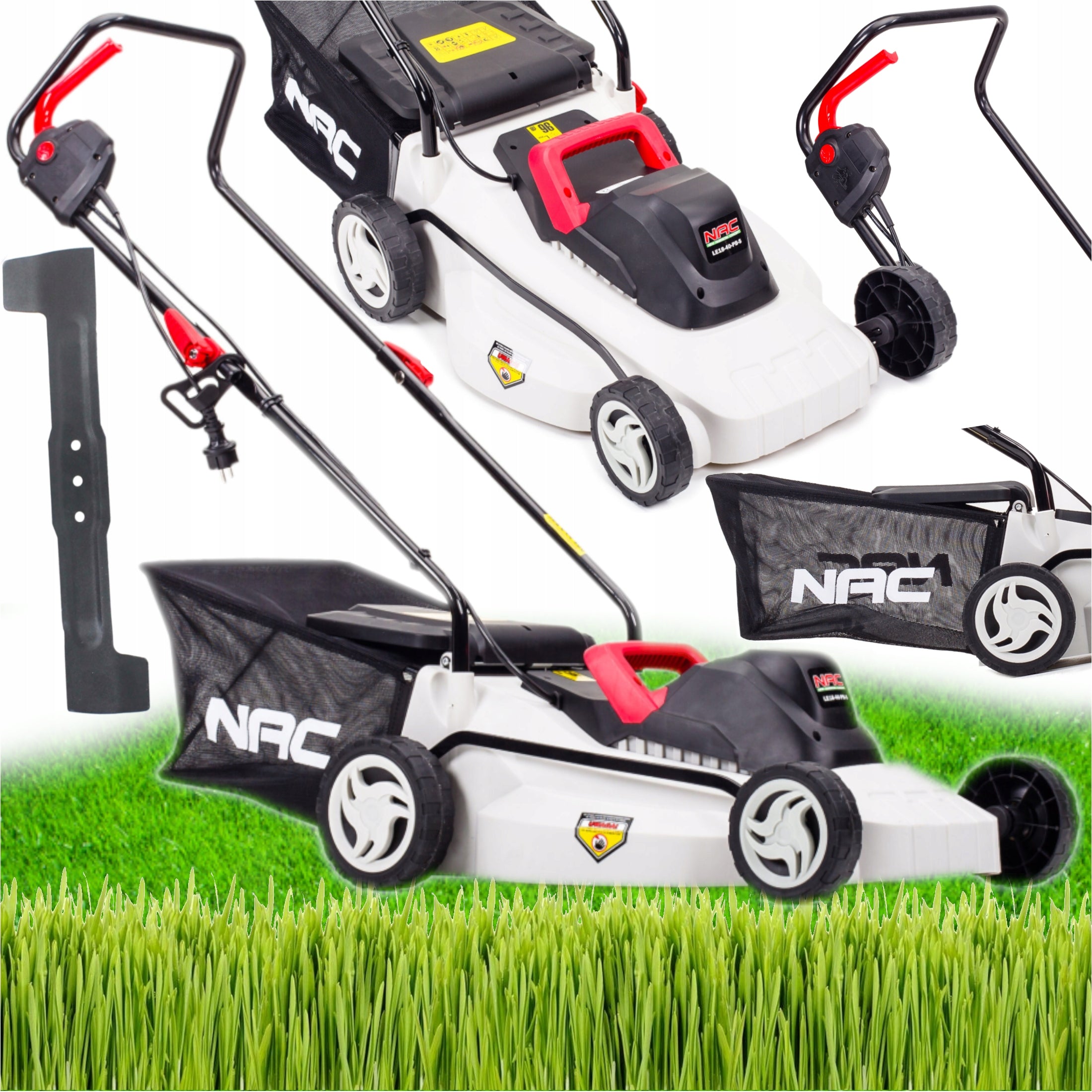 NAC Electric mower 1800W 40cm LE18-40-PB-S Manufacturer code LE18-40-PB-S