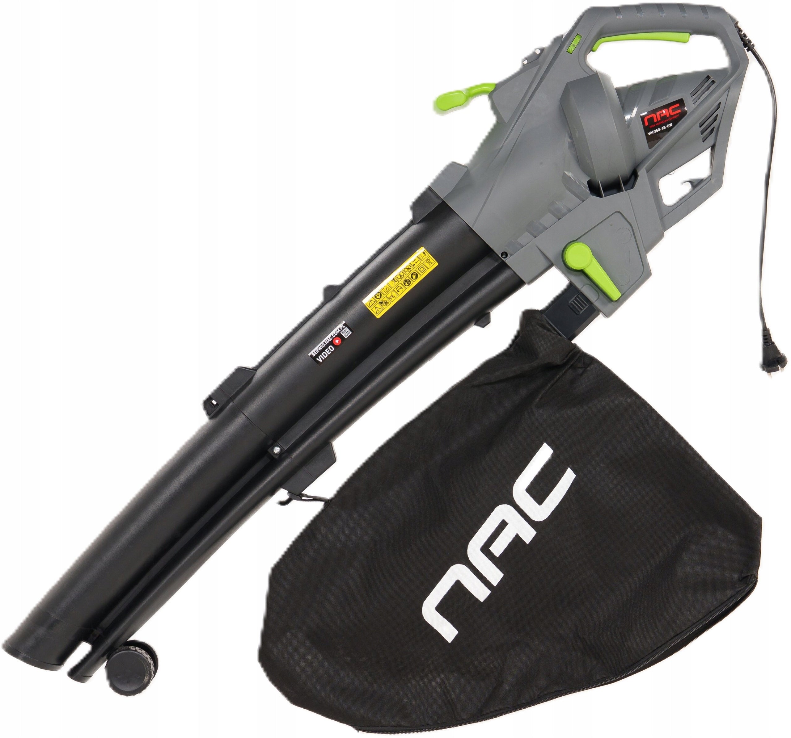 NAC GARDEN VACUUM CLEANER Electric leaf blower VBE350-AS-DW 3500W Manufacturer code VBE350-AS-DW