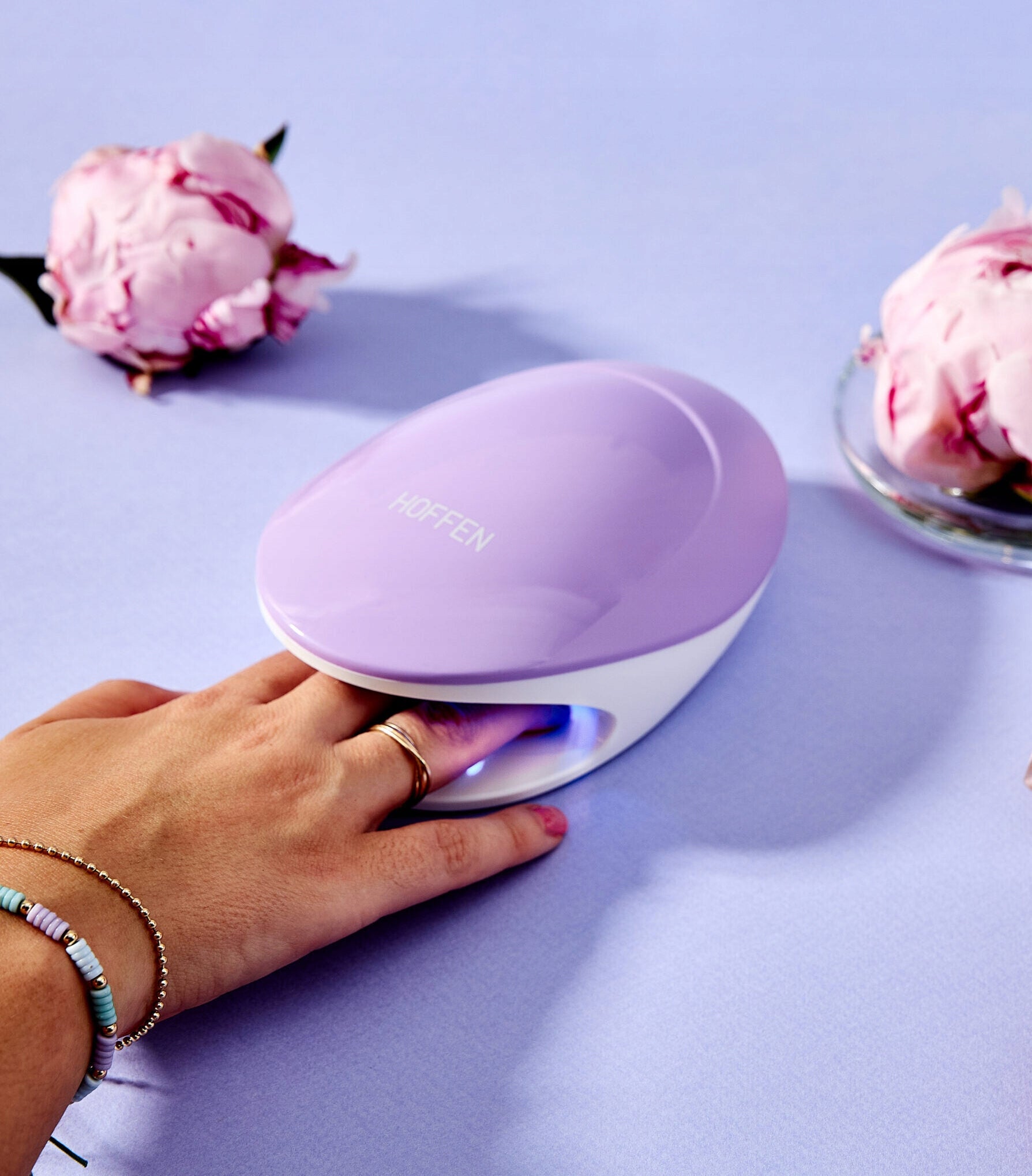 NAIL DRYER WITH UV LAMP HOFFEN 1,7W WHITE Color white