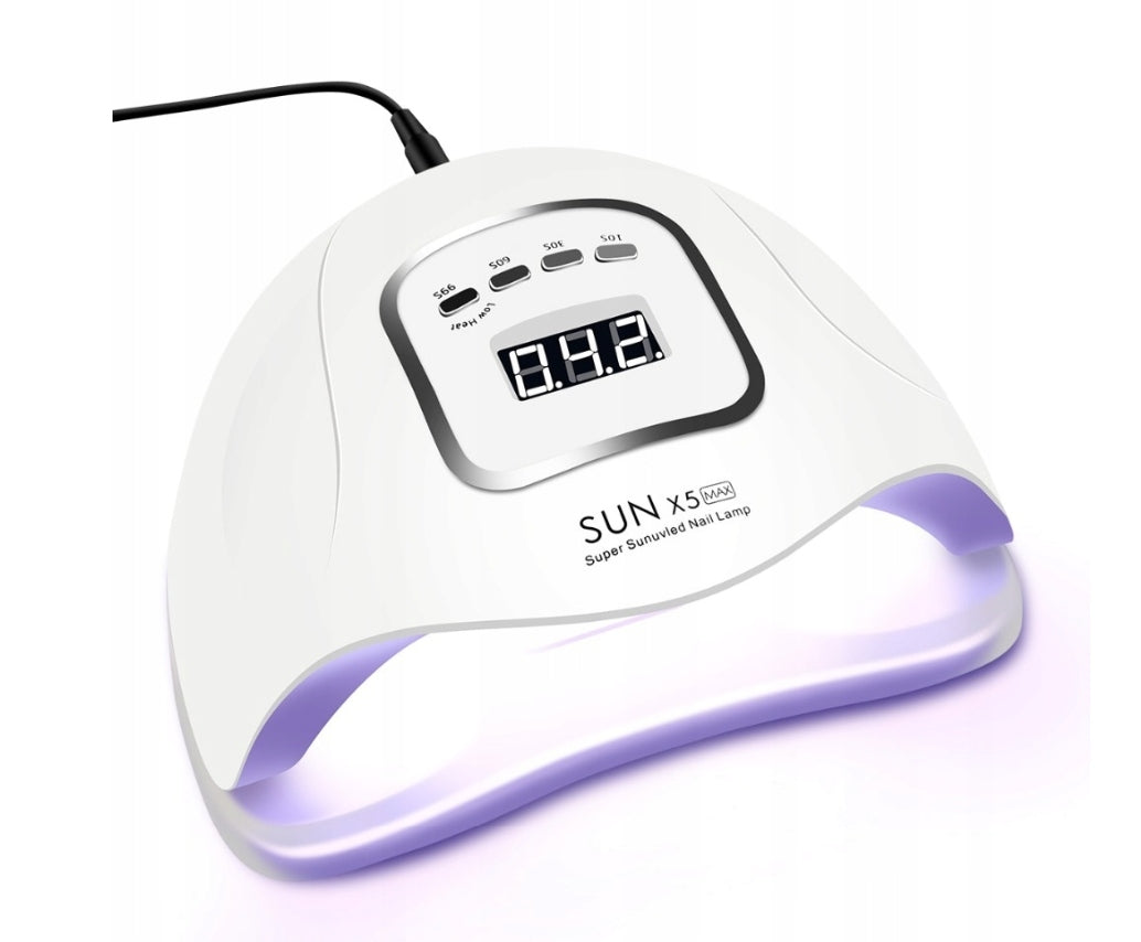 NAIL LAMP HYBRID GEL LED UV 80W STRONG MANICURE SUN X5 LCD Medical device no