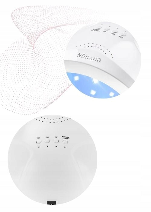 NAIL LAMP NOKANO Professional For Hybrids UV LED Gels SUN1 White 48W Model q7