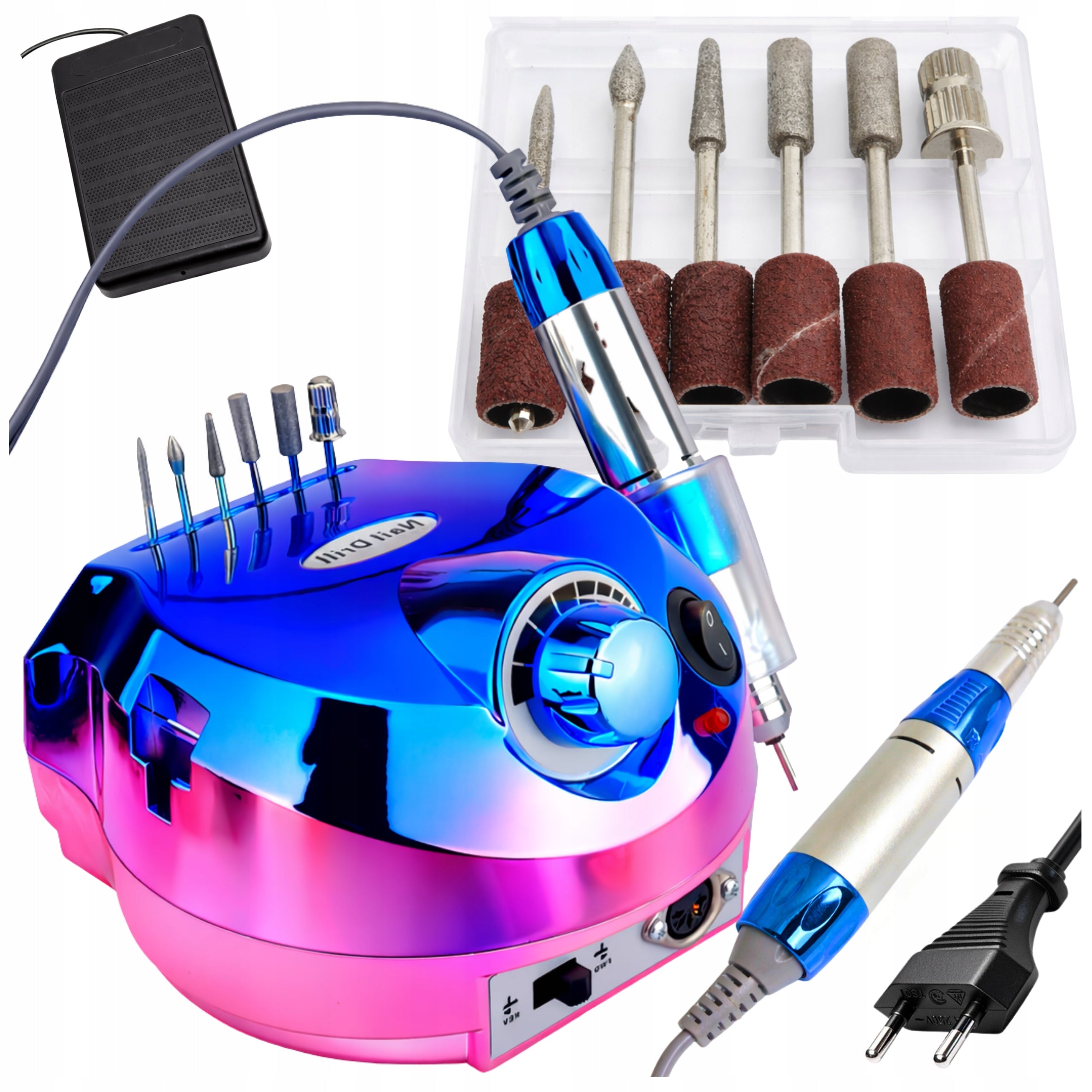 NAIL MILLING MACHINE 65 IN PEDICURE MANICURE 30 000 PRM + SET OF CUTTERS