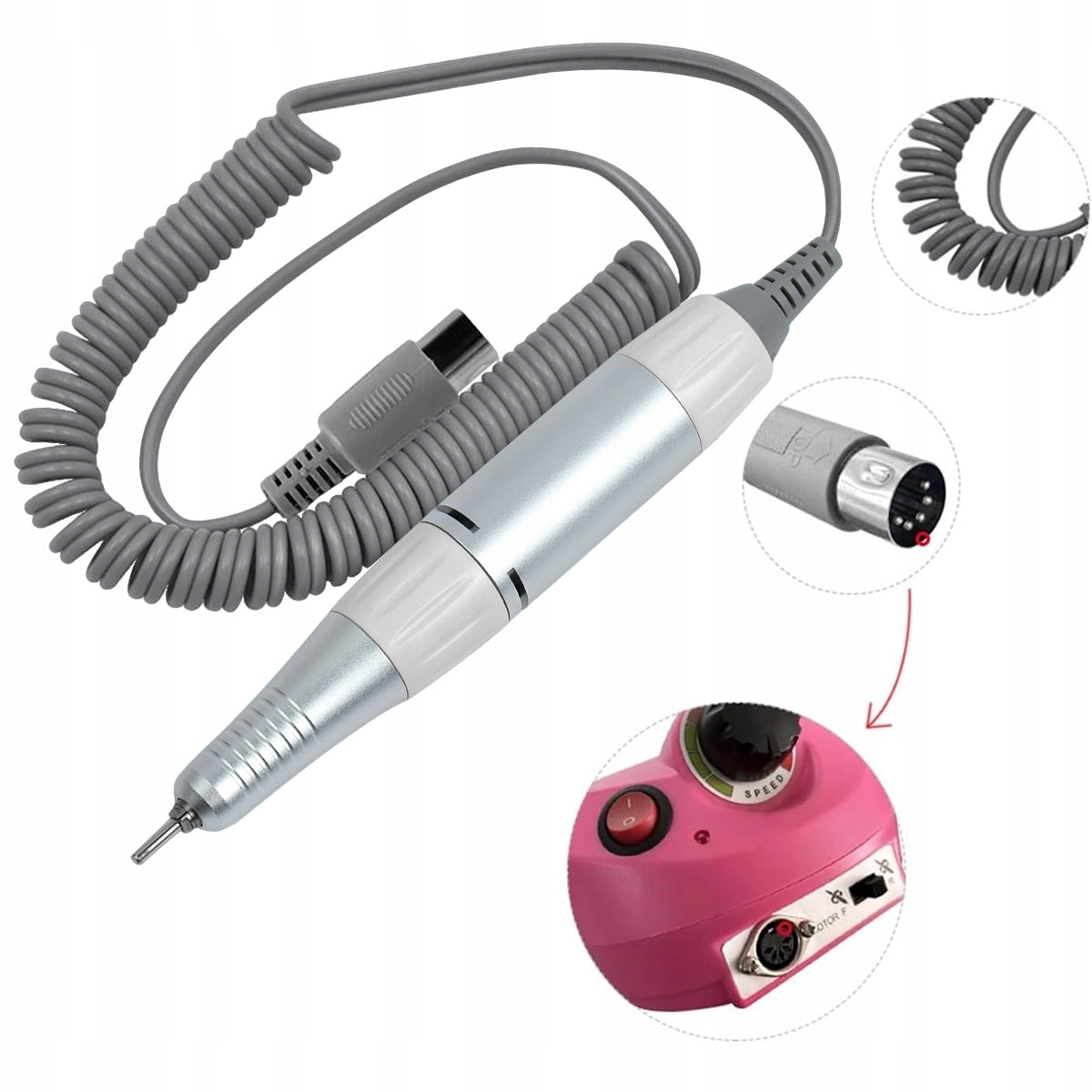NAIL MILLING MACHINE MANICURE PEDICURE 35000RPM Packaging status original
