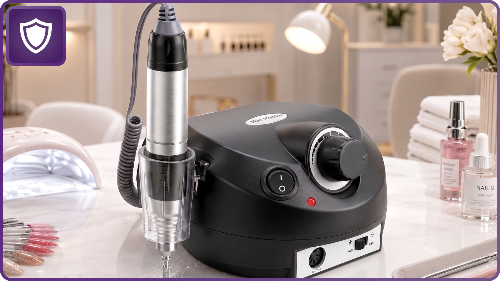 NAIL MILLING MACHINE MANICURE PEDICURE PROFESSIONAL STRONG 65W CUTTERS Black Manufacturer code FREZARKA DO PAZNOKCI 65W PRO CZARNA MASZYNA