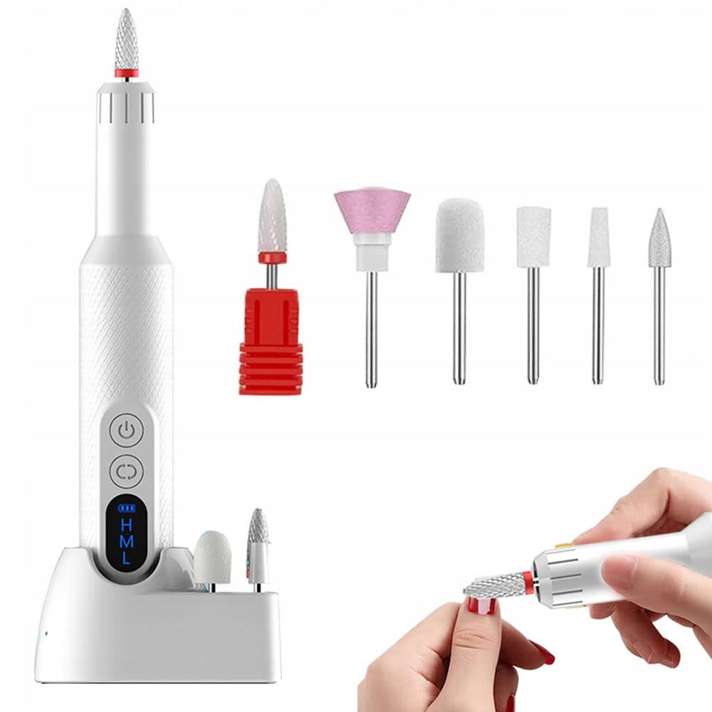 NAIL MILLING MACHINE MANICURE PEDICURE PROFESSIONAL WIRELESS SET
