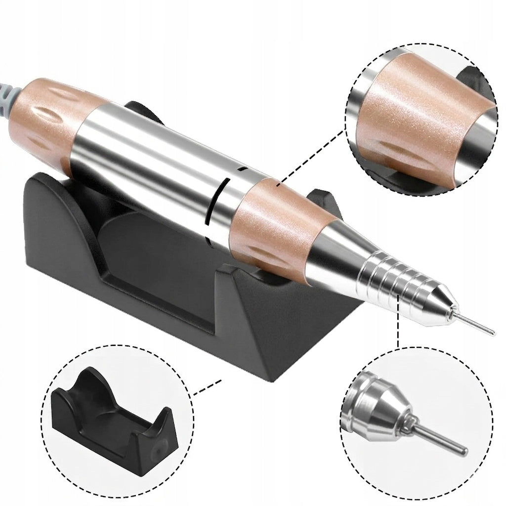 NAIL MILLING MACHINE STRONG PROFESSIONAL MANICURE PEDICURE 65W CUTTERS SET Brand no brand