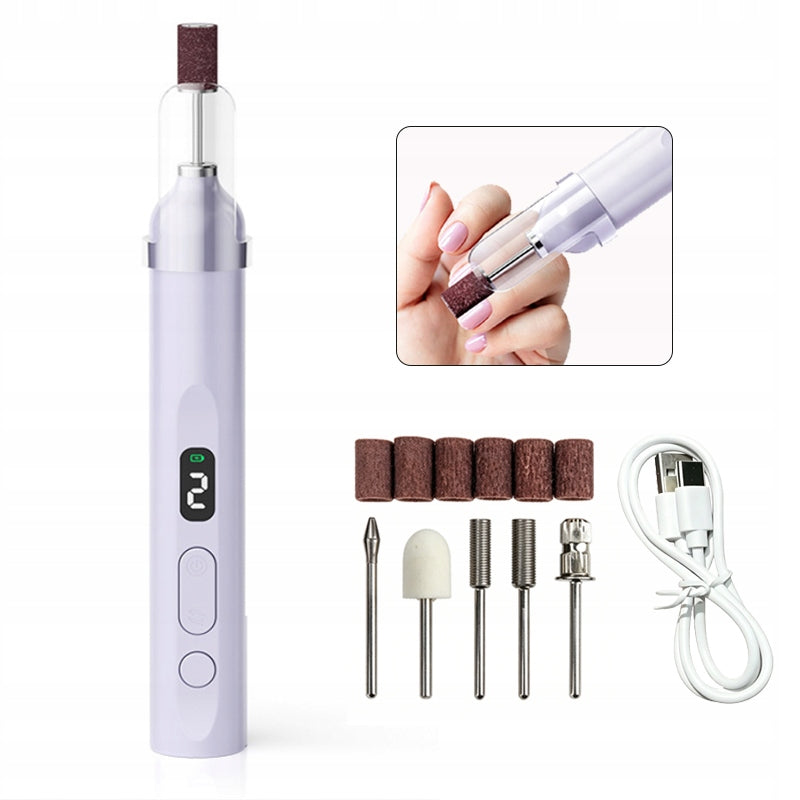 NAIL MILLING MACHINE WIRELESS MANICURE LARGE SET