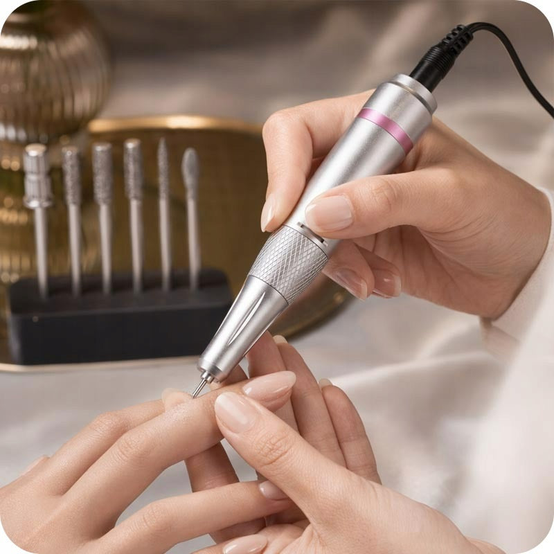 NAIL MILLING MACHINE WIRELESS PROFESSIONAL STRONG MANICURE LARGE SET Medical device no