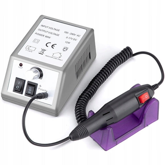 NAIL MILLING MANICURE PEDICURE ELECTRIC STRONG 10W +SET OF CUTTERS Manufacturer code U010