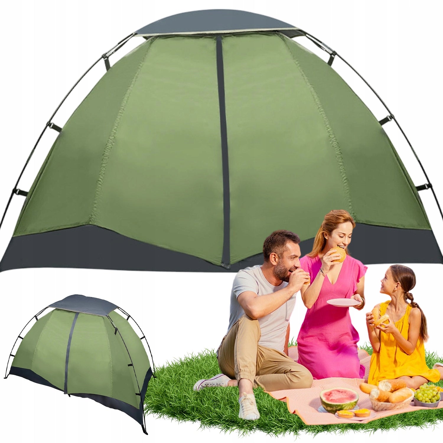 NAMIO T 2-PERSON WATERPROOF LIGHTWEIGHT FOR HIKING AND SELF-ASSEMBLY CAMPING Packaging status original