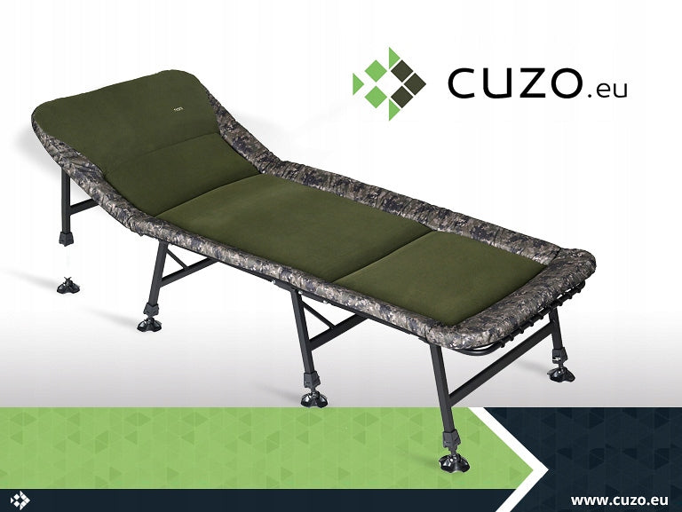 NANI light carp bed, aluminium backrest and leg adjustment, up to 130 kg Packaging status original