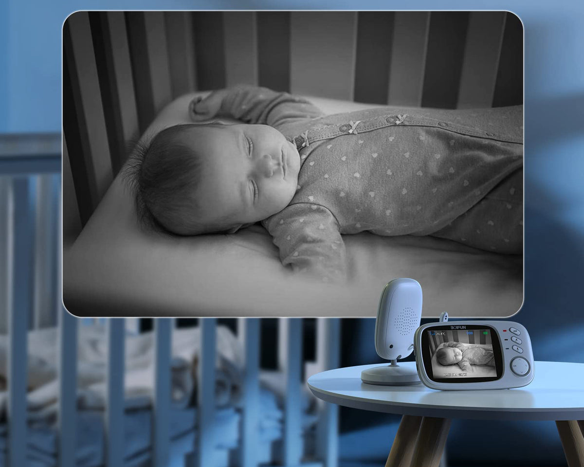 NANNY ELECTRONIC LIVE CAMERA LCD 3.2" VB603 + SWIVEL MOUNT Color white
