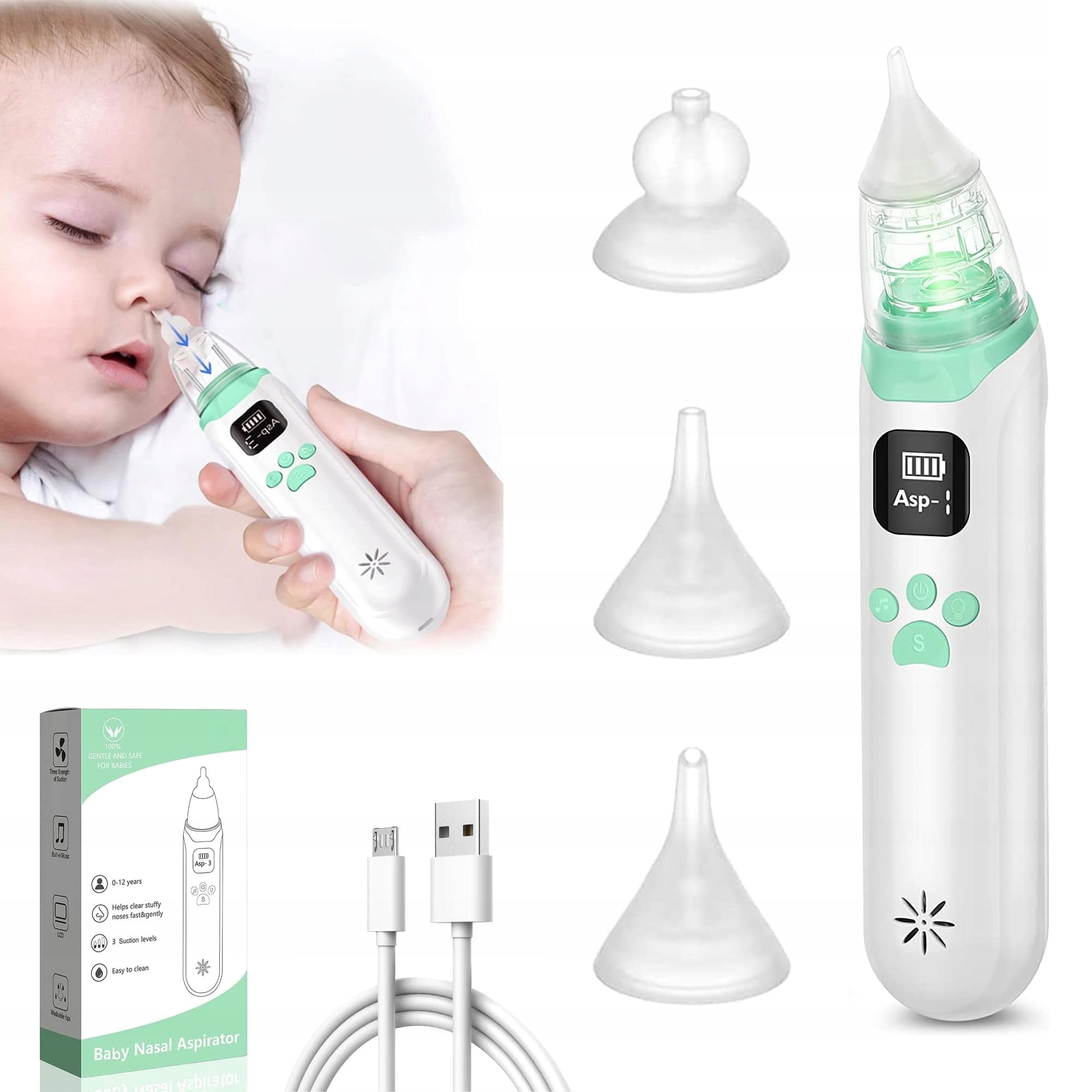 NASAL ASPIRATOR FOR WIRELESS ELECTRONIC KATAREK