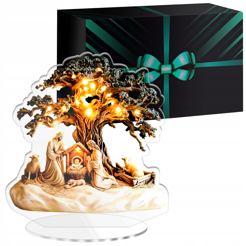 NATIVITY SCENE CHRISTMAS ORNAMENT REED CHRISTMAS TREE GIFT FOR CHRISTMAS