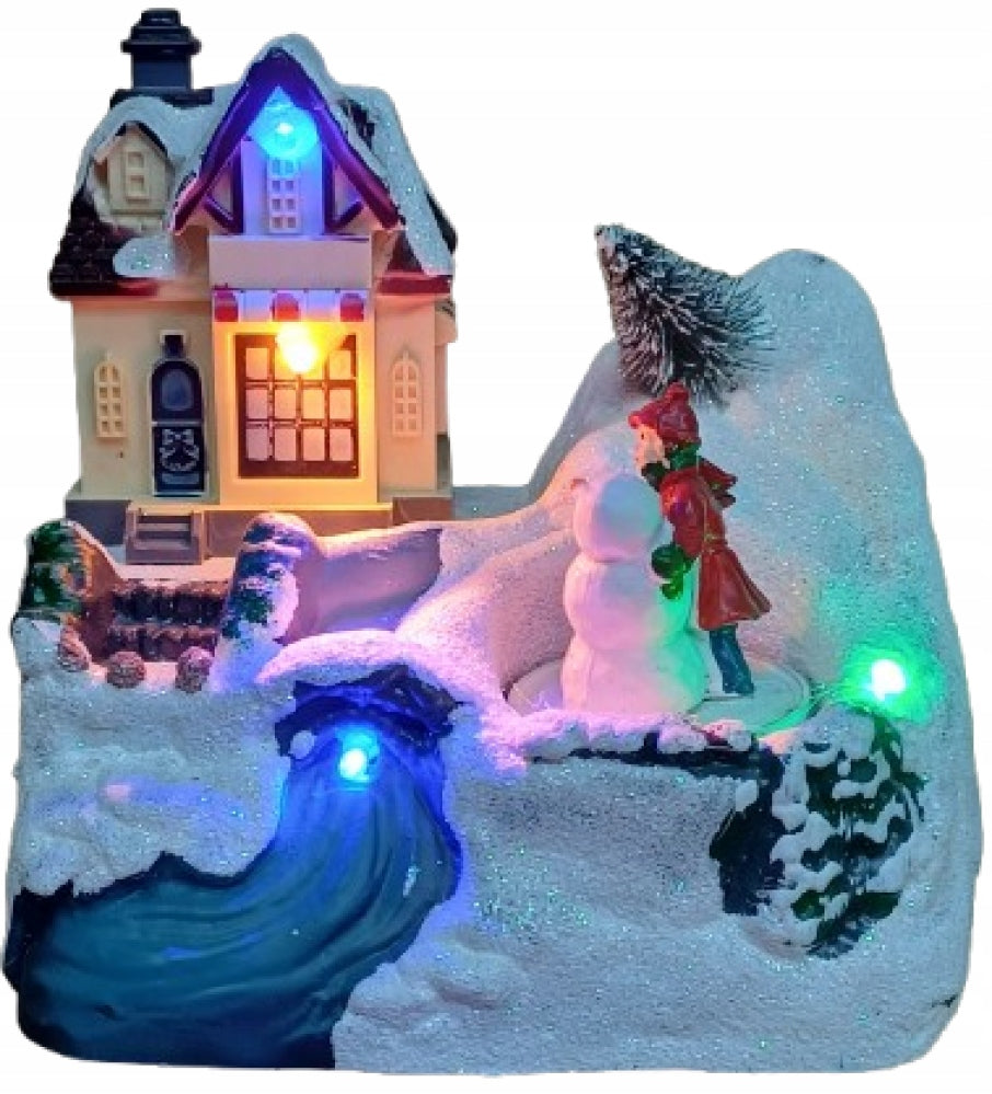 NATIVITY SCENE VILLAGE MOVABLE LED SNOWMAN MOVEMENT MAGIC VILLAGE Manufacturer code 3006100