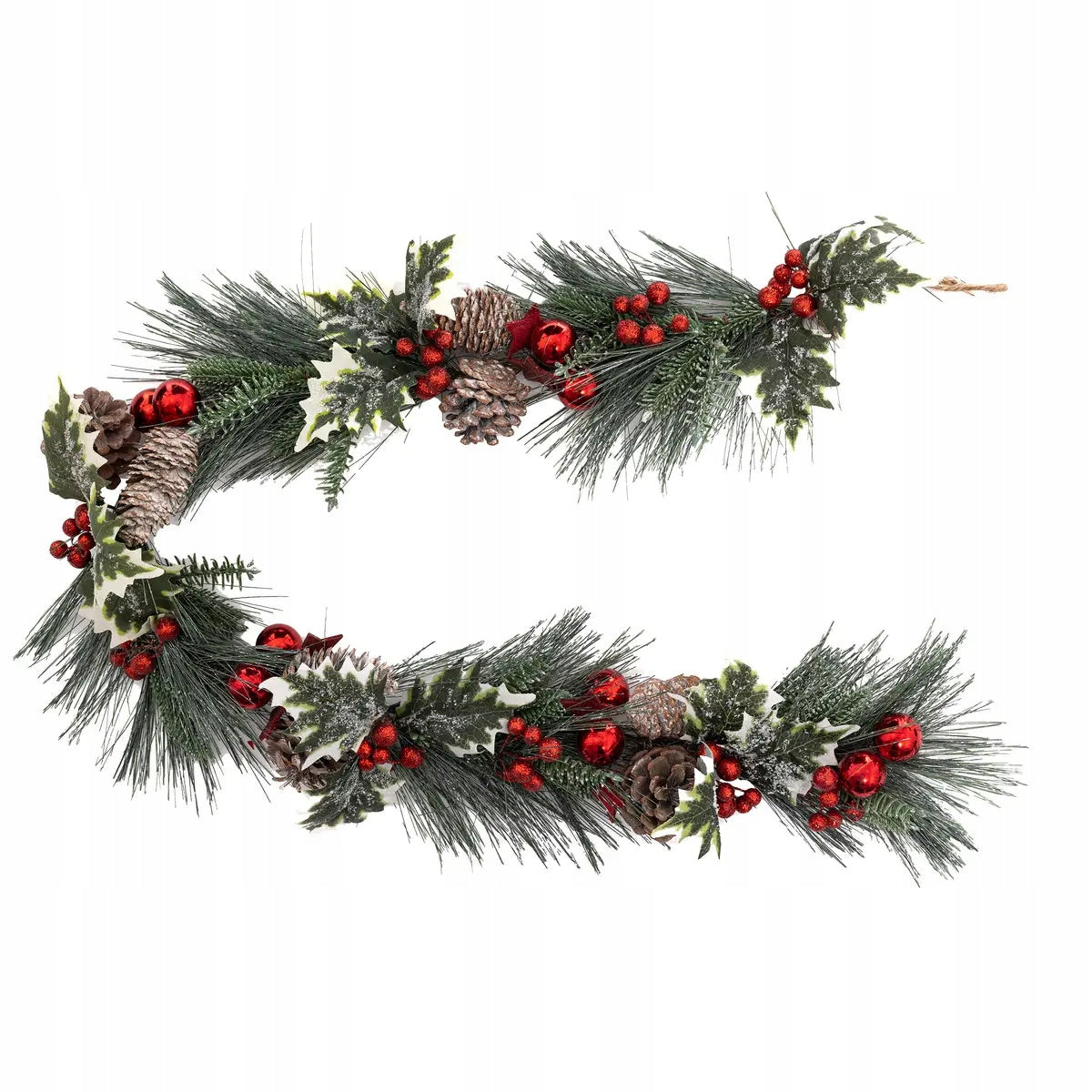 NATURAL GARLAND WITH WOODEN CONES 100 CM MULTICOLORED Brand Atmosphera
