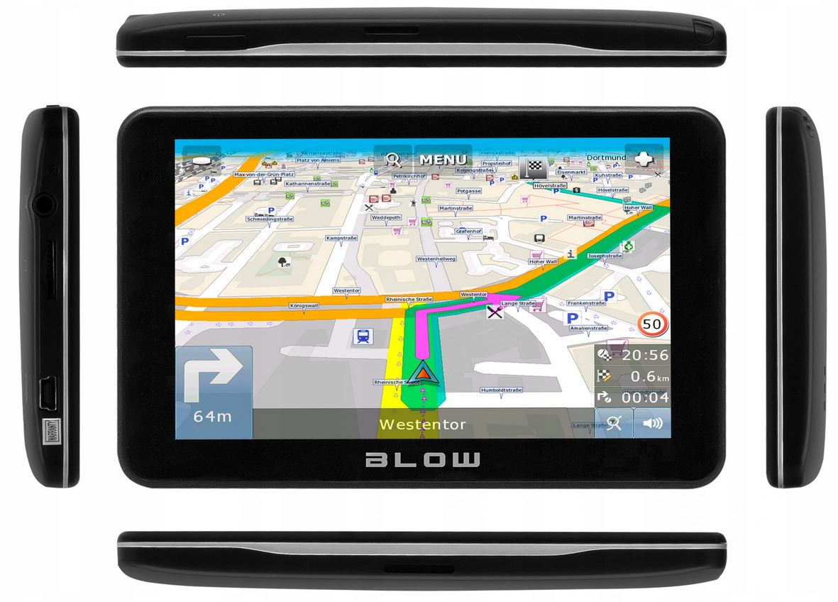 NAVIGATION BLOW GPS50V 5 INCHES LIFETIME MAP EU PL Color black